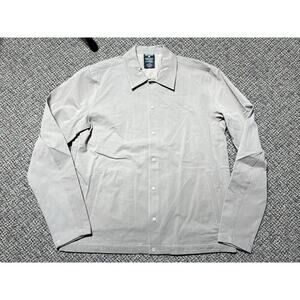 True Classic Casual Jacket, Beige, Button-up, Long-Sleeve, Men’s Large, New